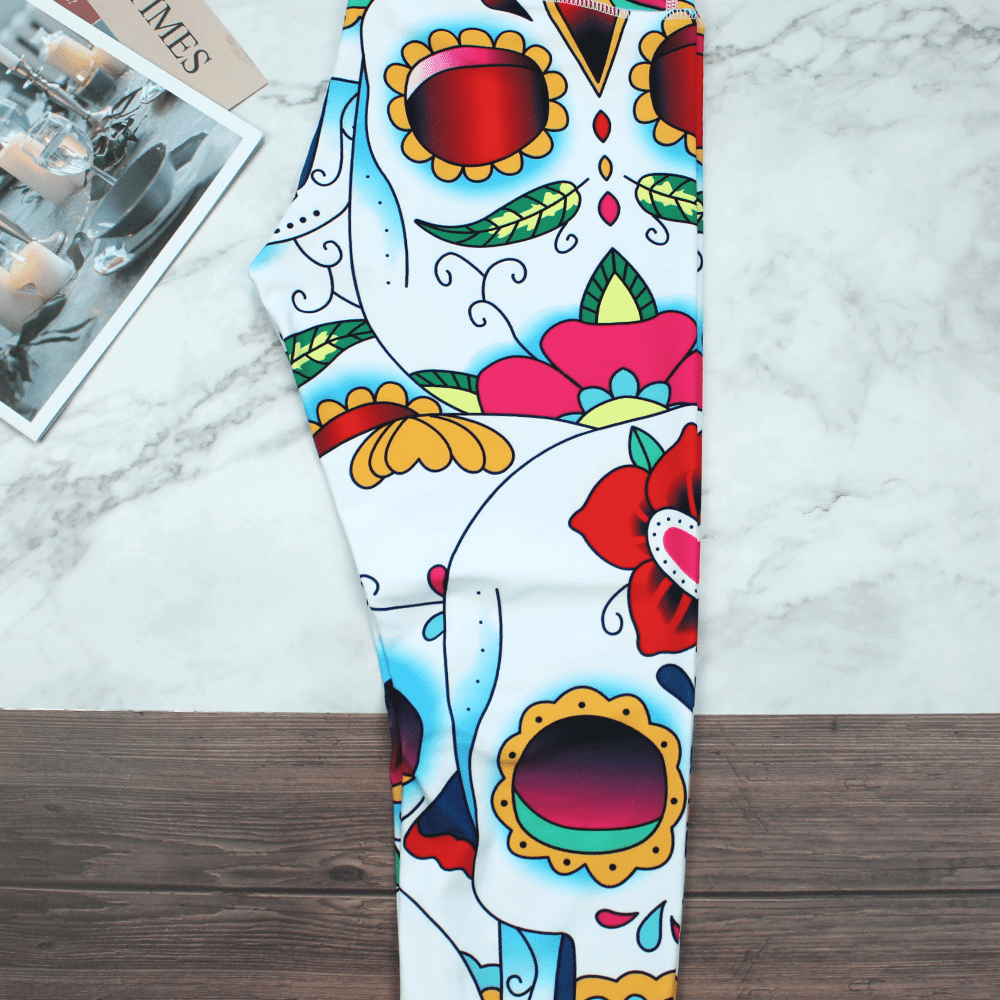 Skull Leggings Yoga Women's Sports Pants Fitness - Jointcorp