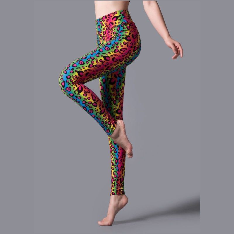 Brushed Printed High Waist Pants Yoga Leggings - Jointcorp