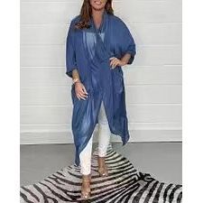 Silk Loose Top V-neck Design Solid Color - Jointcorp