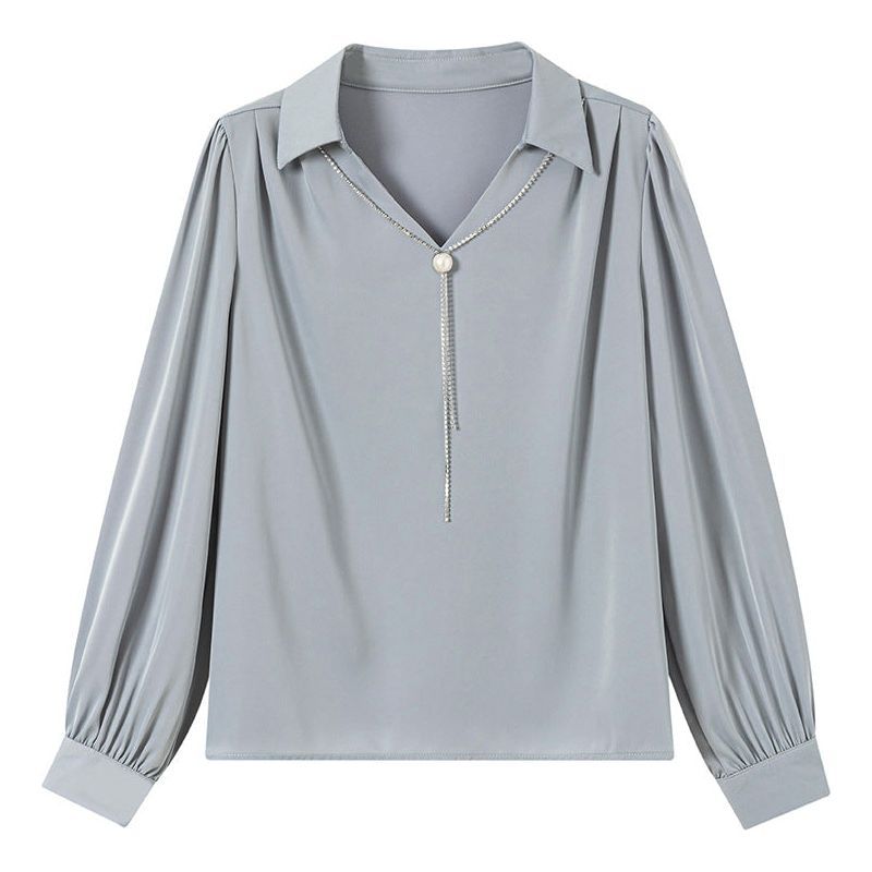 Versatile V-neck Long Sleeve Shirt For Women - Jointcorp