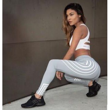 Fitness Yoga Pants Laser Printed Slimming Sports Leggings - Jointcorp