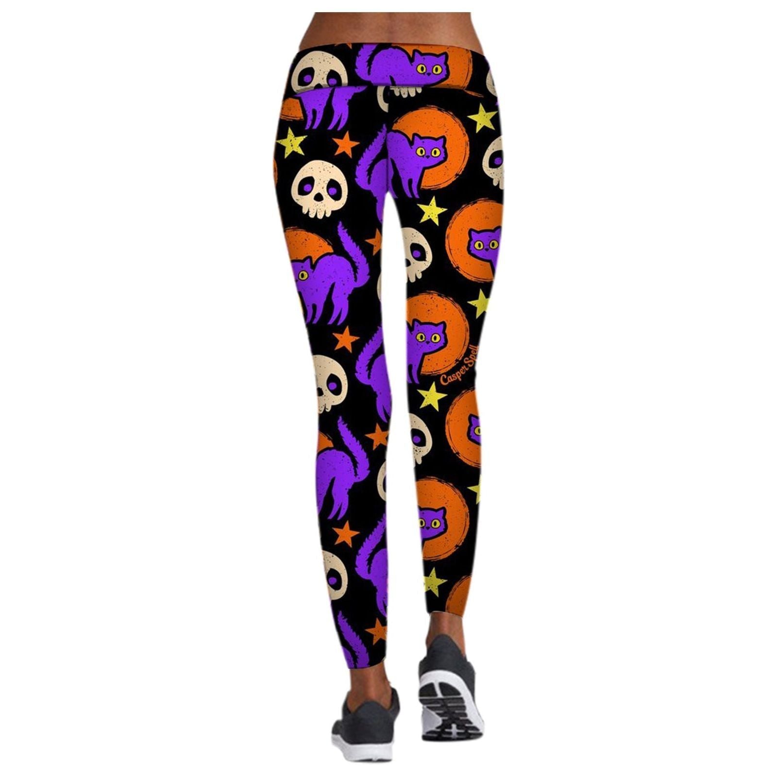 Printed Leggings Halloween Sports Yoga Pants High Stretch Pencil Pants - Jointcorp