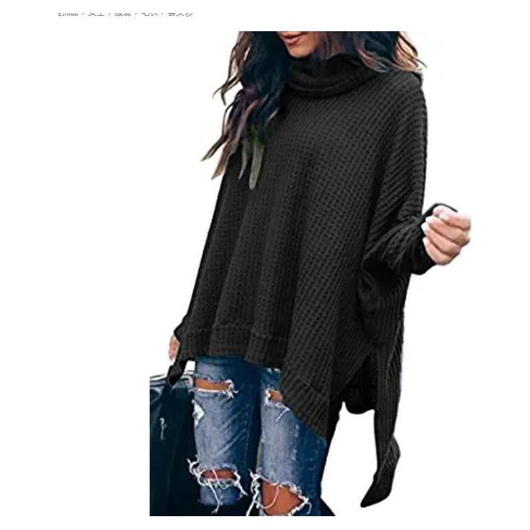 Autumn New Fashion High Collar Long Sleeve Irregular Women's Top Sweater - Jointcorp
