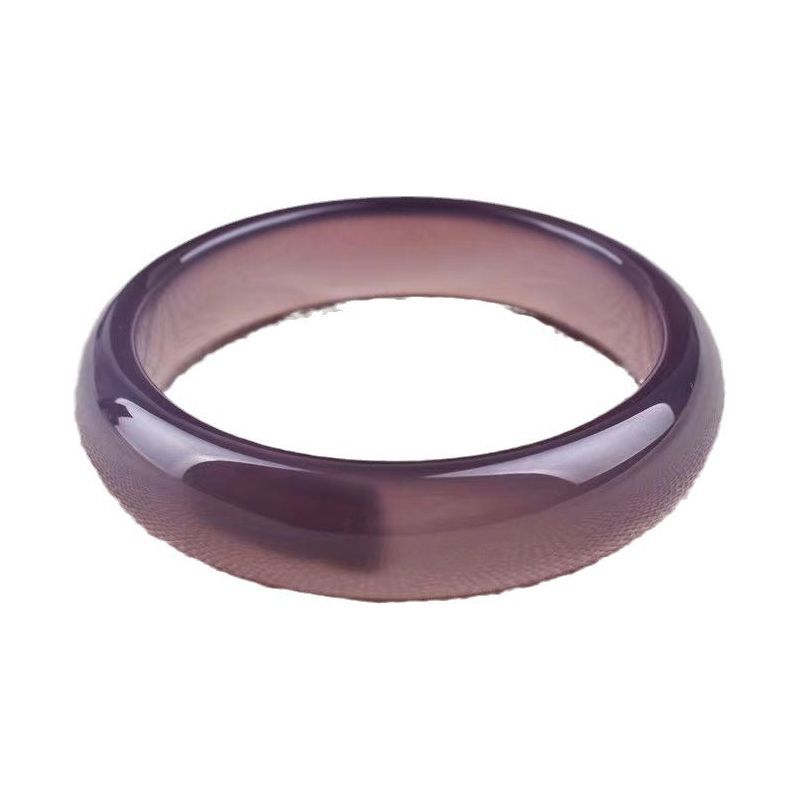 Imperial Purple Medium Width Chalcedony Agate Bracelet - Jointcorp
