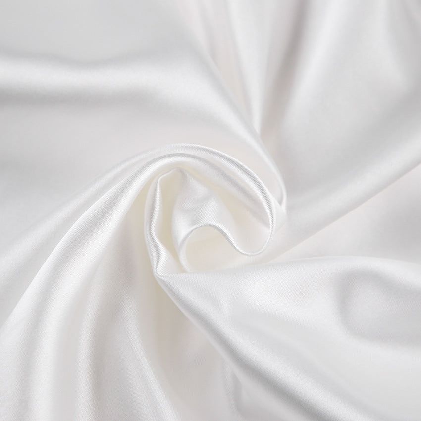 Ice Silk Pajama Suit White Casual Fashion - Jointcorp