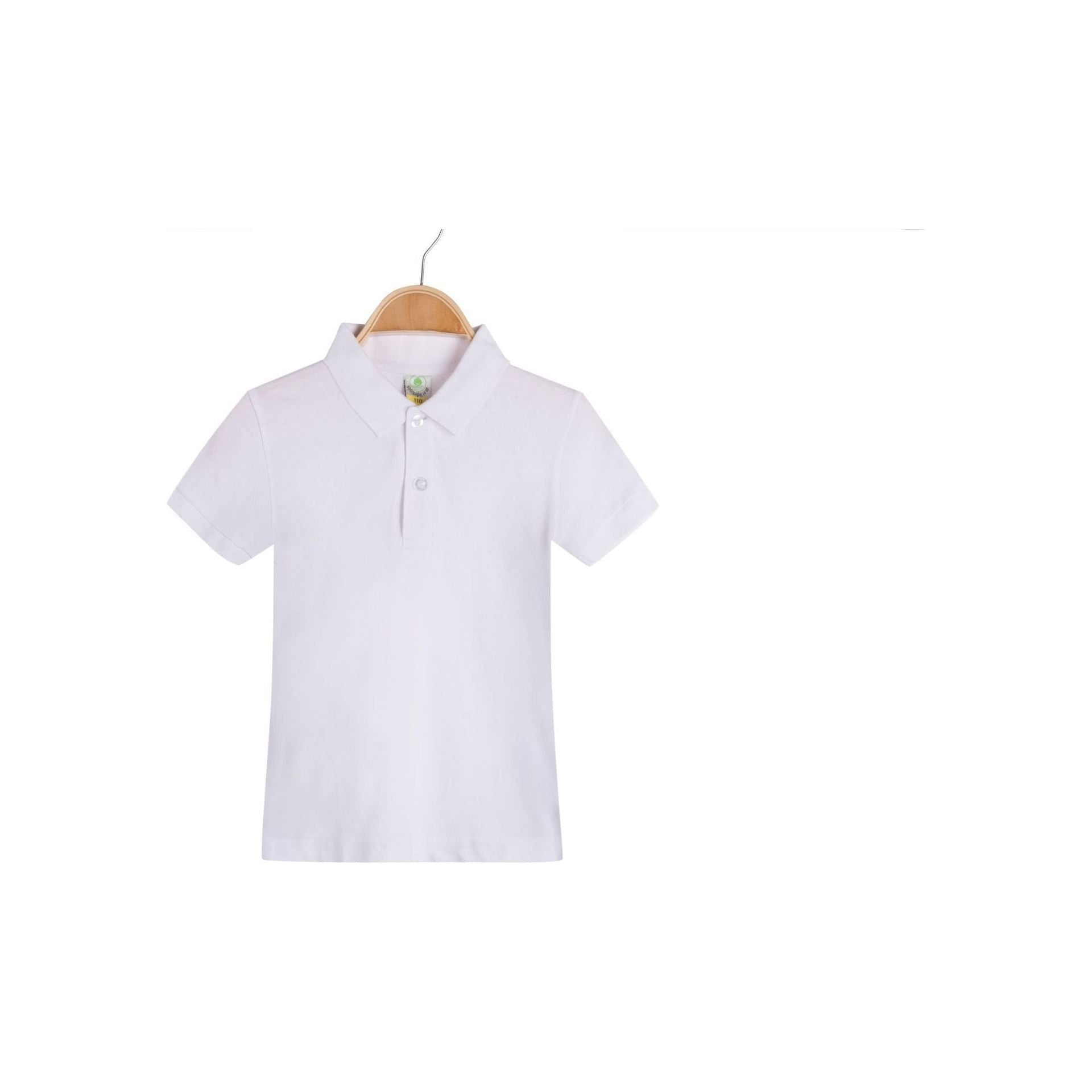 New Children's Clothing Lapel Short-sleeved Cotton Advertising Shirt T-shirt
