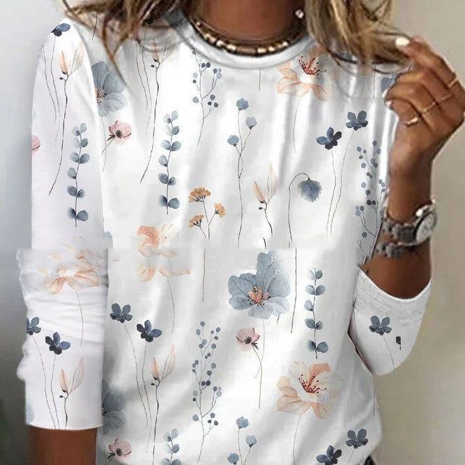 Long-sleeved Printed T-shirt Women's Ebay Independent Station