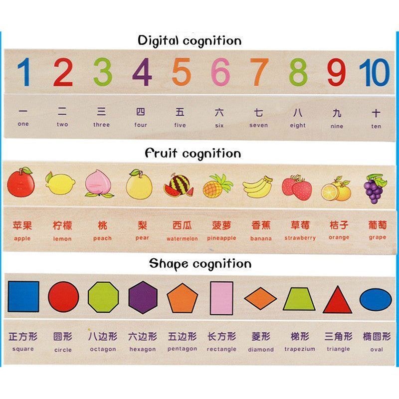 Mathematical Knowledge Classification Cognitive Matching Kids Montessori Early Educational Learn Toy Wood Box Gifts for Children