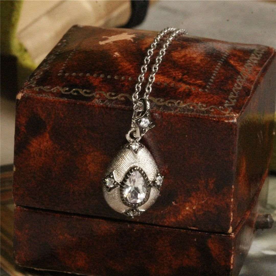 925 Silver Gold Plated Topaz Pendant Amethyst Necklace - Jointcorp