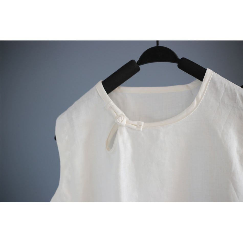 Multi-Color Casual Loose Retro Buckle Vest