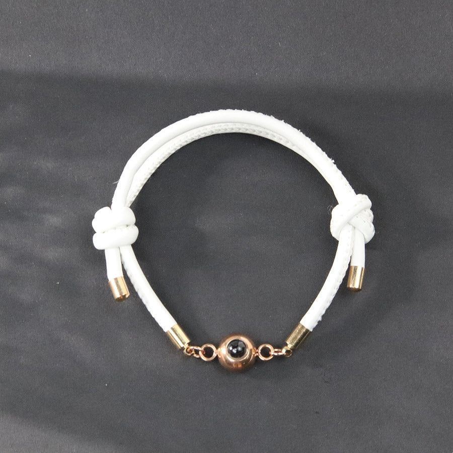 Braided Titanium Steel Stainless Leather Rope Bracelet - Jointcorp