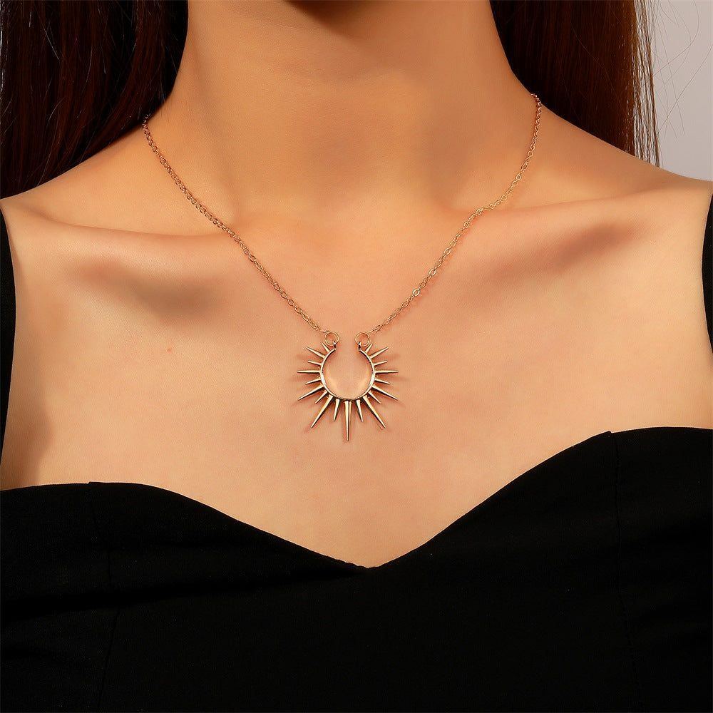 Sunflower Necklace Retro Clavicle Chain Fashion Creative Jewelry Women - Jointcorp