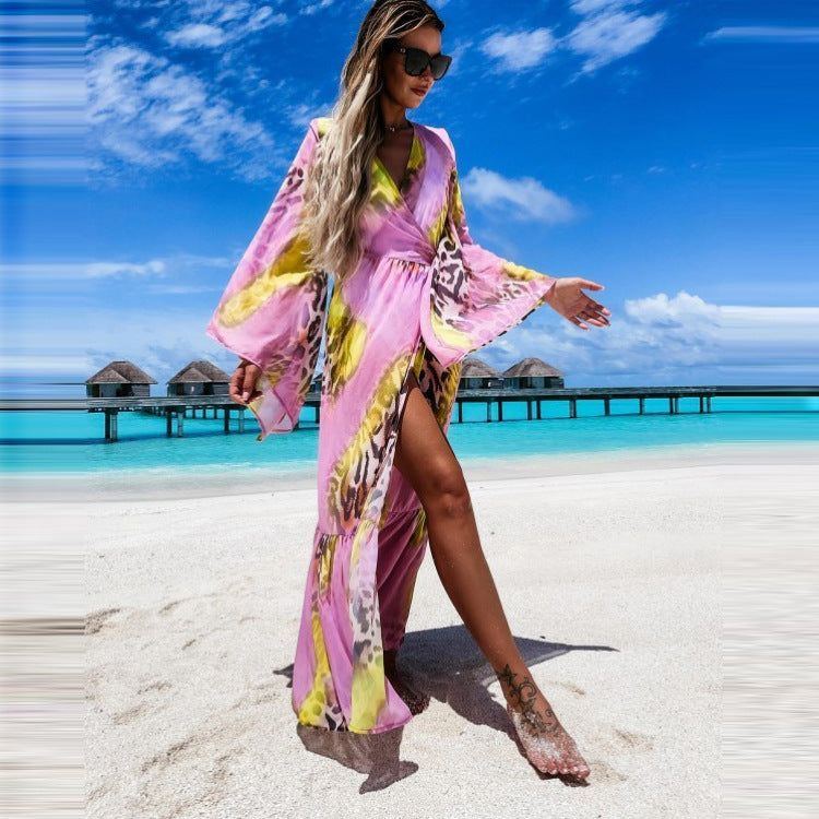 Long Robe Loose Waist Chiffon Cardigan Temperament Commuting - Jointcorp