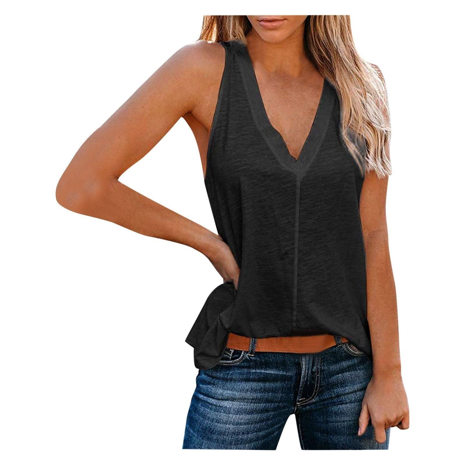 Fashion Sexy Solid Color Vest - Jointcorp