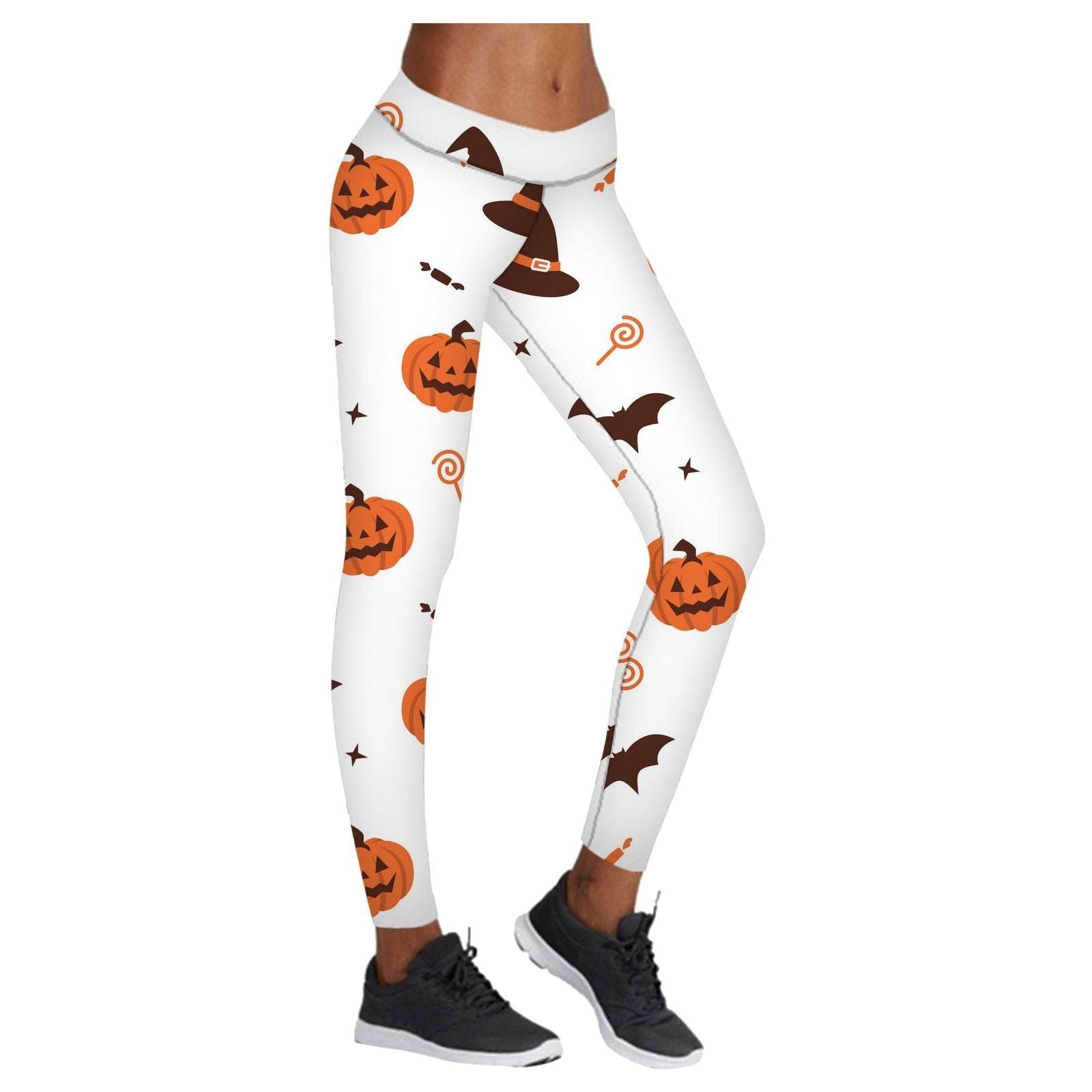 Printed Leggings Halloween Sports Yoga Pants High Stretch Pencil Pants - Jointcorp