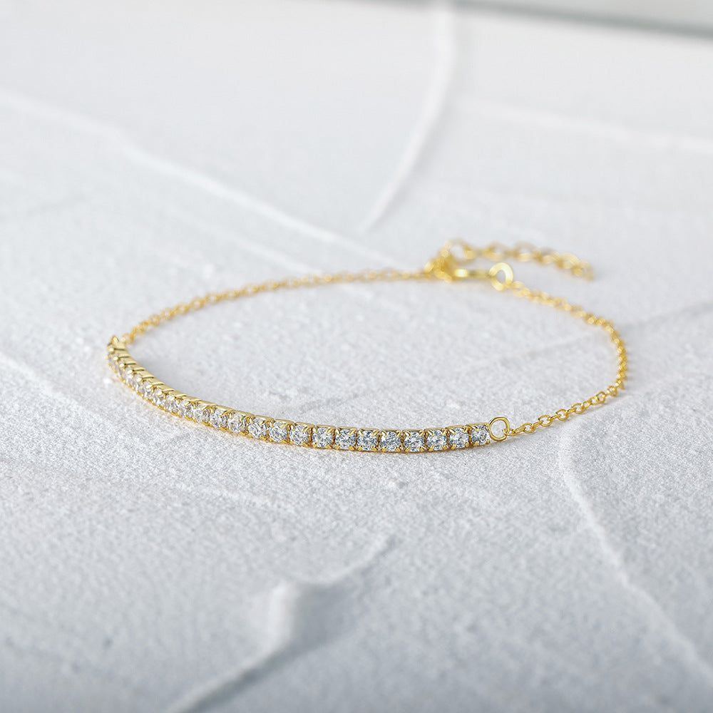 S925 Sterling Silver All-match Adjustable Five-pointed Star Bracelet - Jointcorp