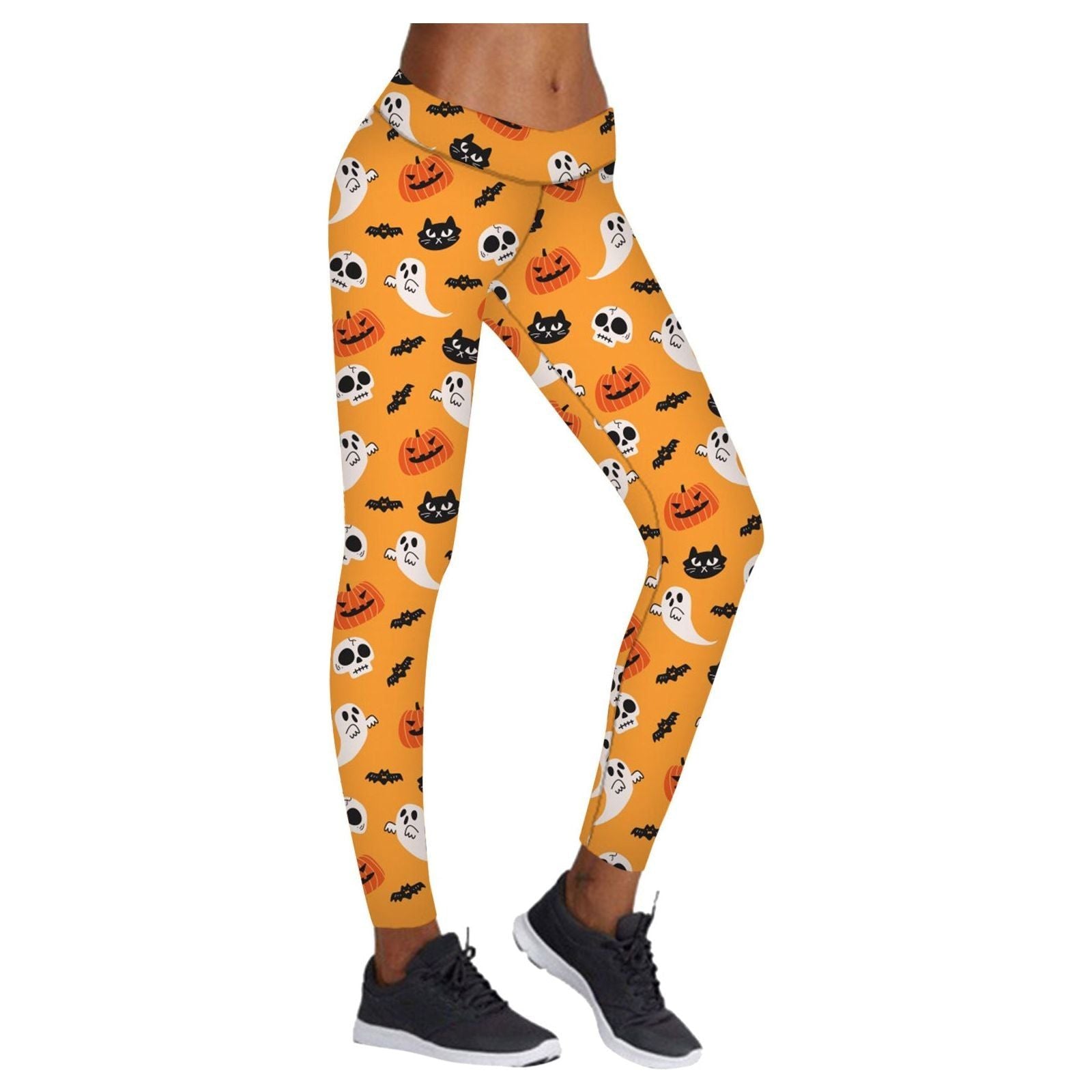 Printed Leggings Halloween Sports Yoga Pants High Stretch Pencil Pants