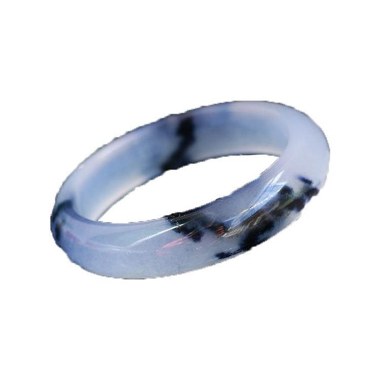 Floating Flowers Quartz Rock Jade Bracelet Ink Ink Ice Jade Bracelet - Jointcorp