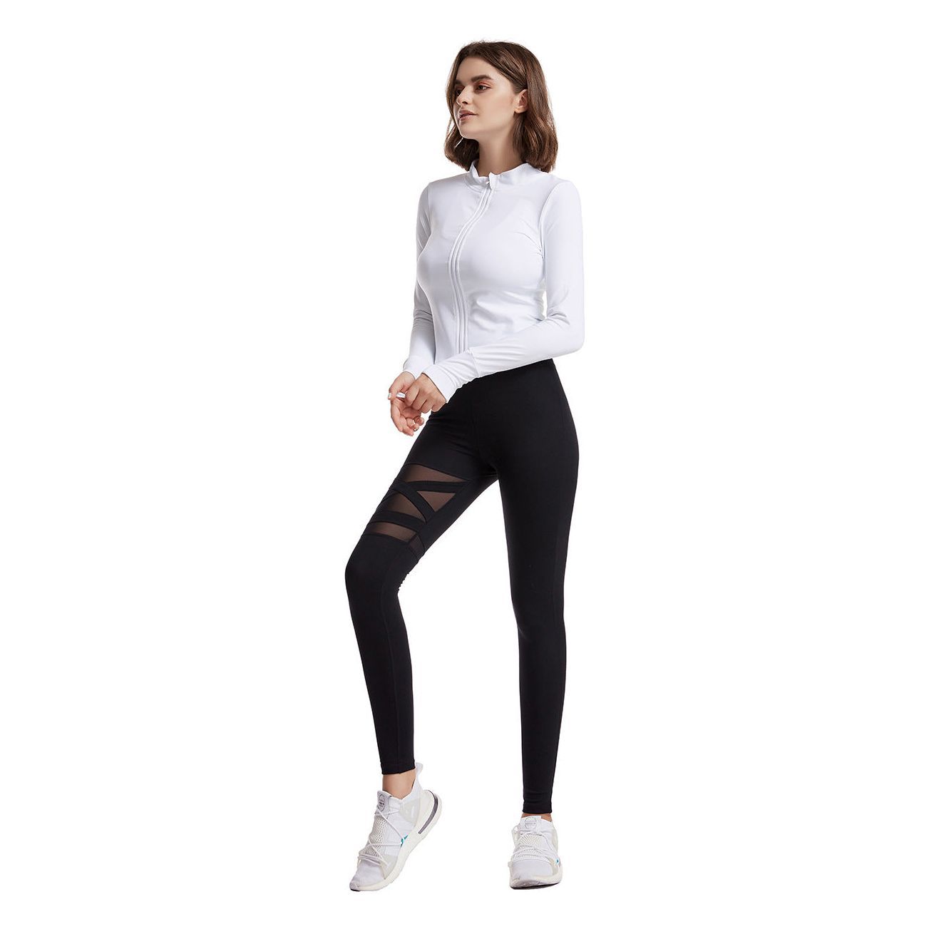 Gym Leggings Cross High Waist Yoga Pants - Jointcorp