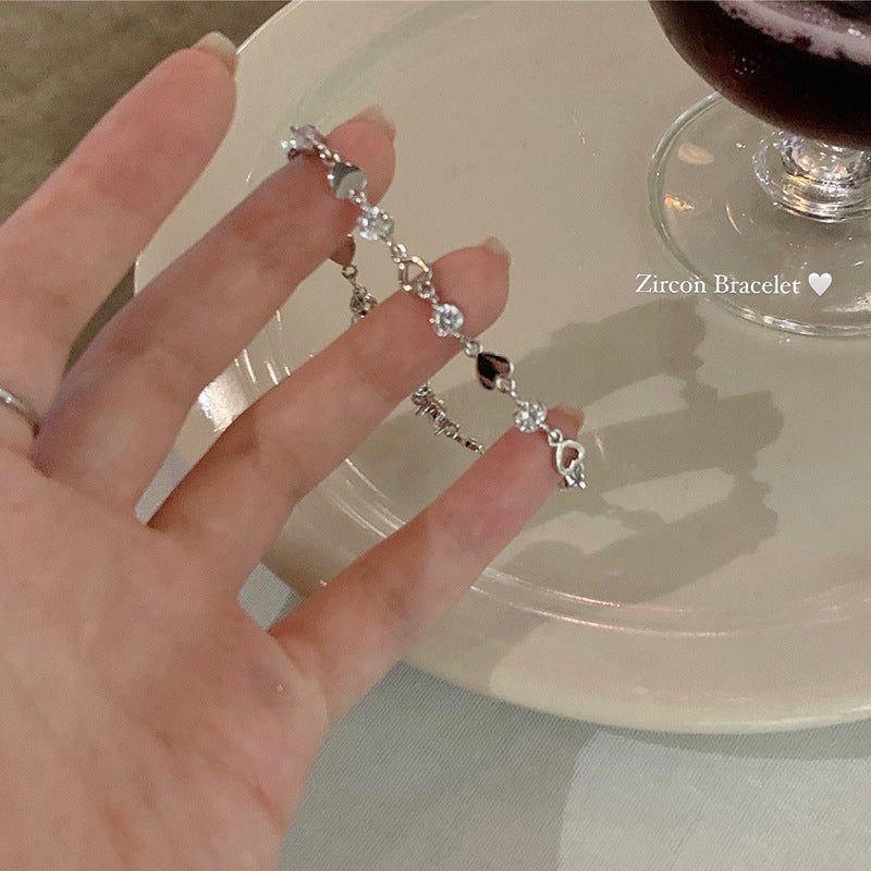 Simple Special-interest Design Hollow Heart-Shaped Bracelet - Jointcorp