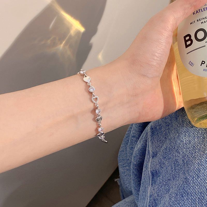 Simple Special-interest Design Hollow Heart-Shaped Bracelet - Jointcorp