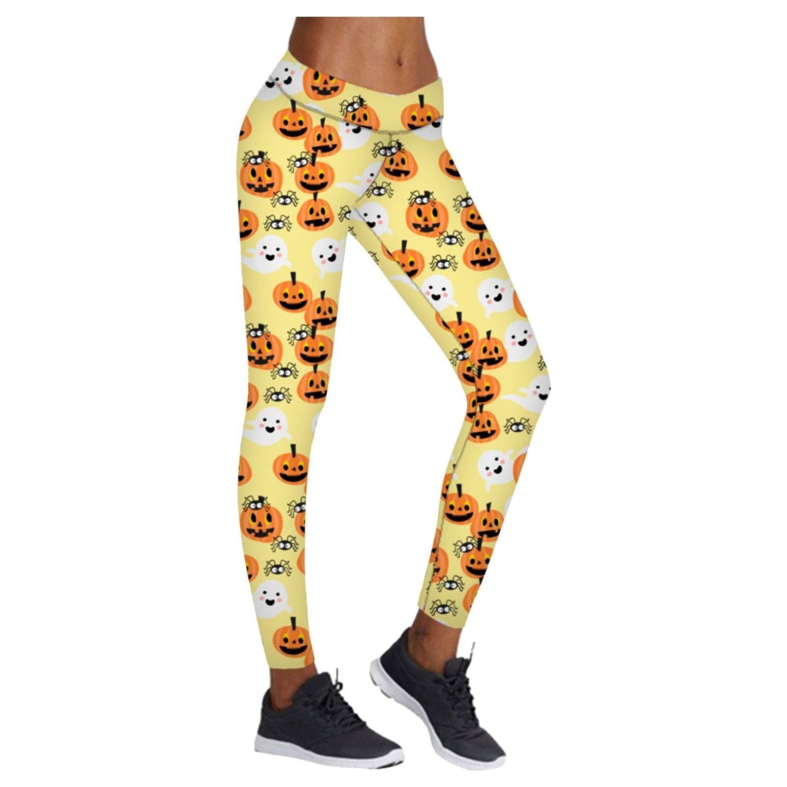 Printed Leggings Halloween Sports Yoga Pants High Stretch Pencil Pants