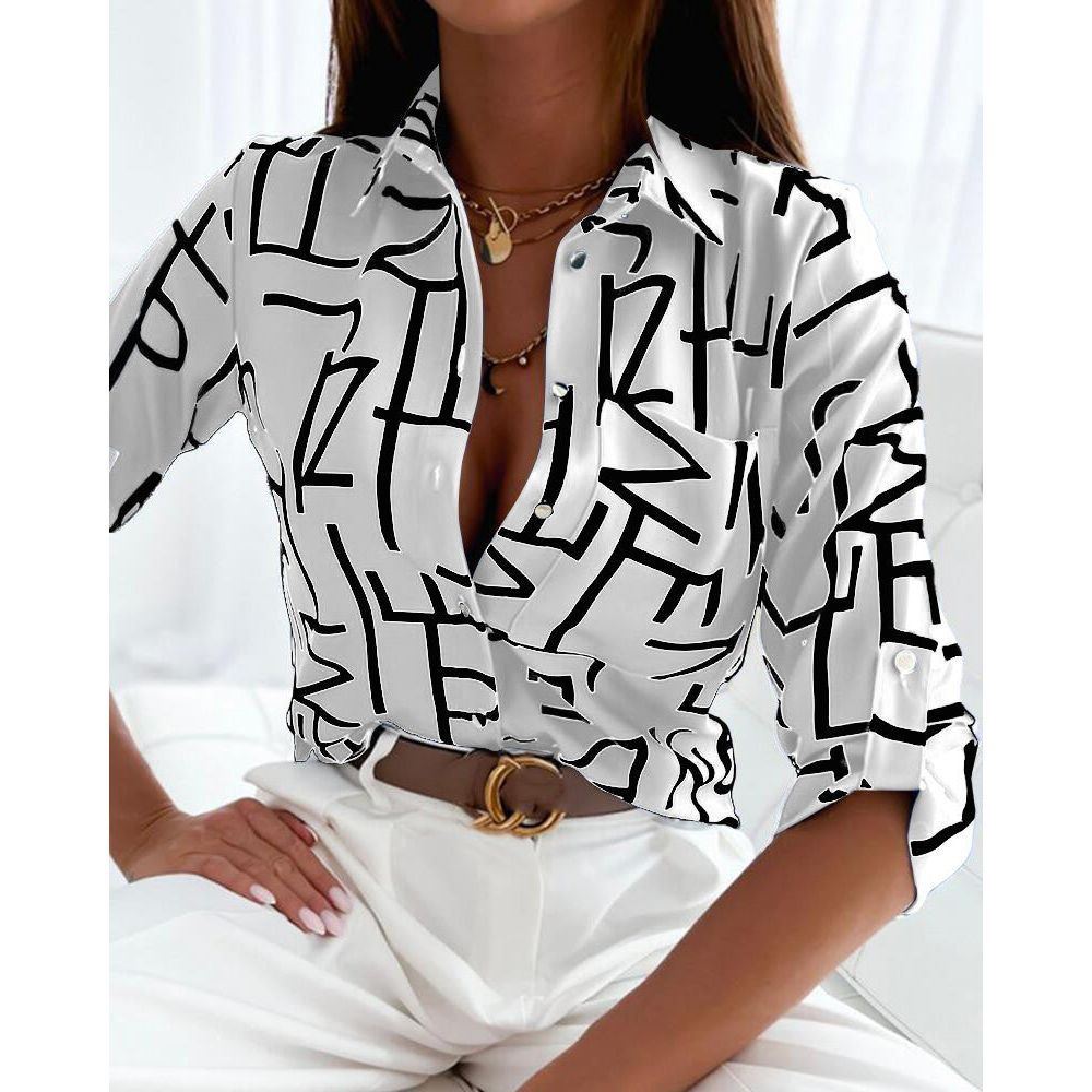 Fashion Long Sleeve Printed Shirt