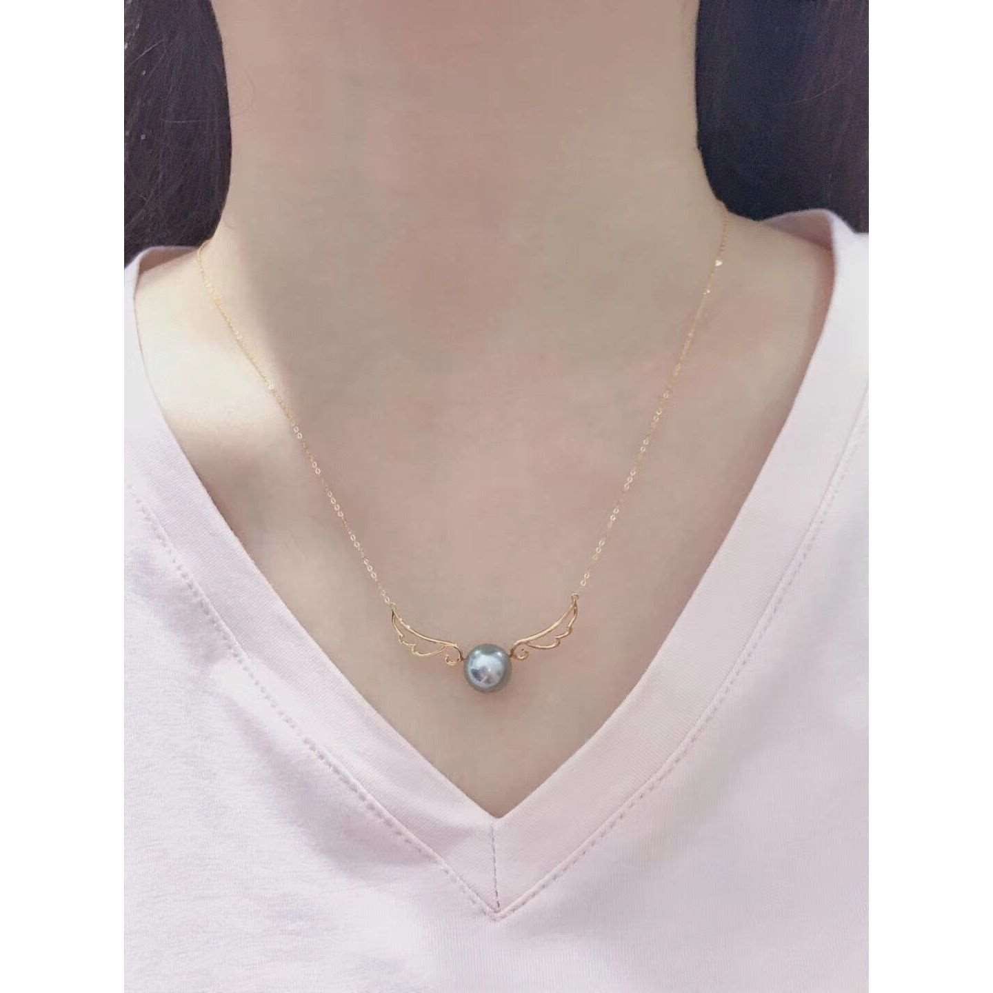 18k Gold Pendant Holder DIY Angel Wings Jewelry Accessories - Jointcorp