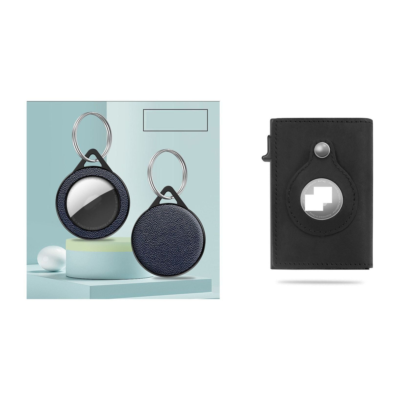 Rfid Card Holder Men Wallets Money Bag Male Black Short Purse Small Leather Slim Wallets Mini Wallets For Airtag Air Tag