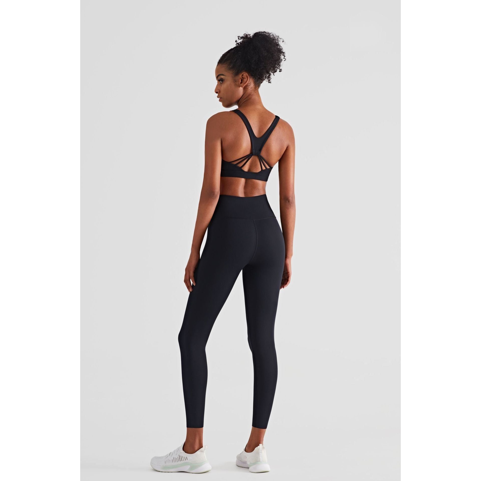 Fitness Leggings Hot Sweat Double Waist Thin Outdoor Hips Yoga Pants - Jointcorp
