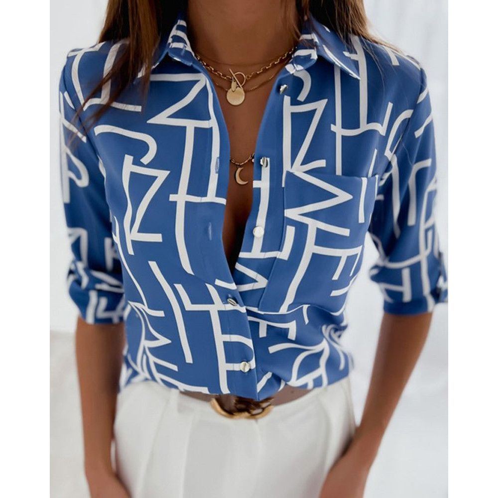 Fashion Long Sleeve Printed Shirt