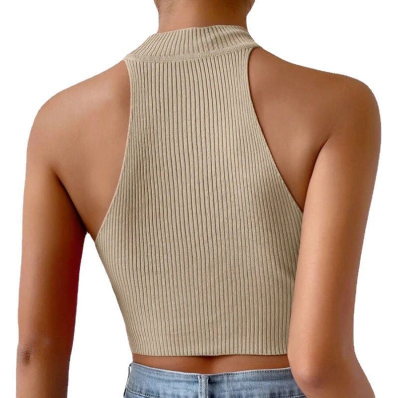 Hot Girl Style Camisole Top Knitted Vest For Women