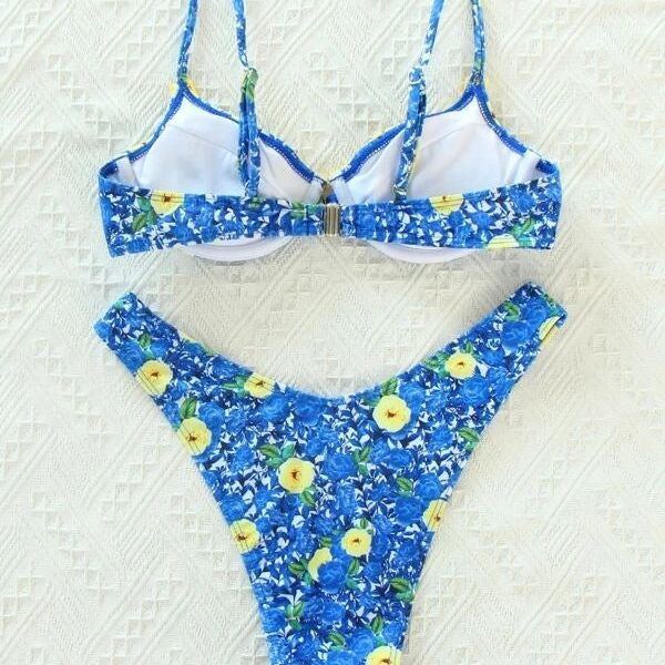 Ladies Fashion European And American Back Bikini Swimsuit