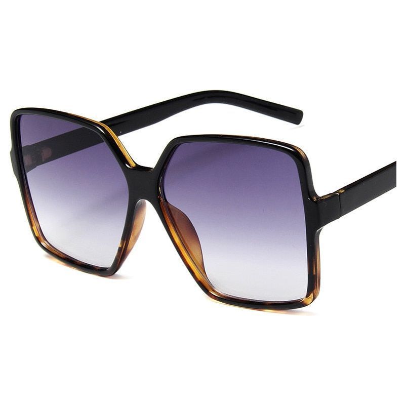 Higody Fashion Women Oversized Sunglasses Gradient Plastic Brand Designer Eyewear Female Sun Glasses UV400 Lentes De Sol Mujer - Jointcorp