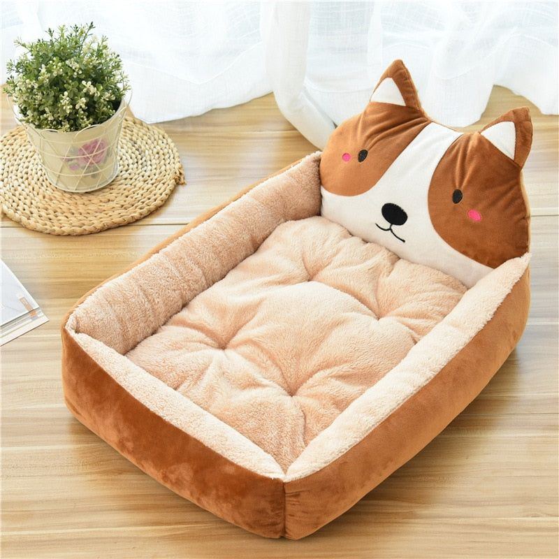 Rectangle Dog Bed Sleeping Bag Kennel Cat Puppy Sofa Bed Pet House Winter Warm Nest Soft Beds Portable for Pets Cats Basket - Jointcorp