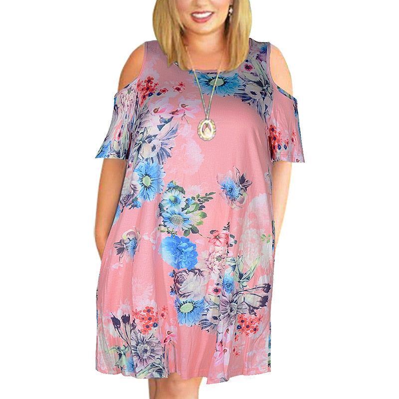 Dress for Woman Summer dress Loose plus size dresses off the shoulder women clothing