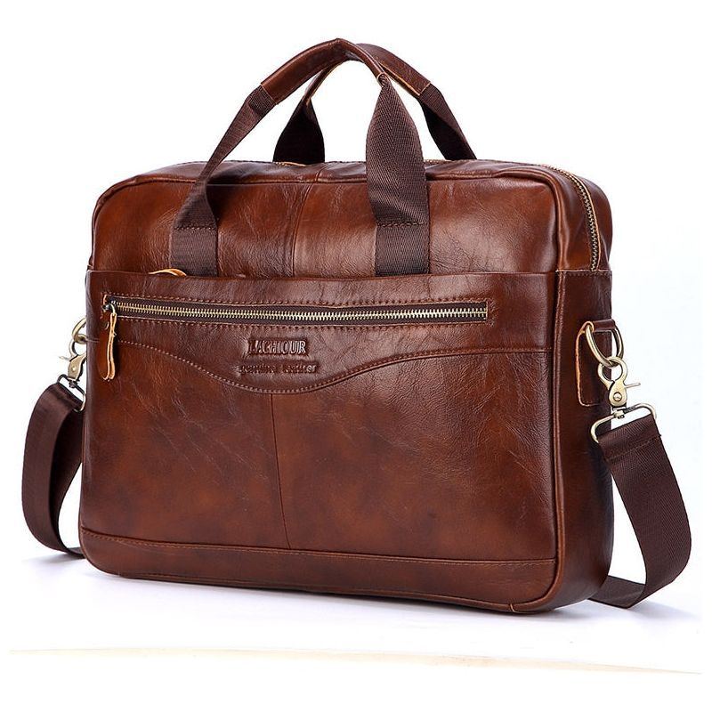 Handbags Casual Leather Laptop Bags Male Business Travel - Jointcorp
