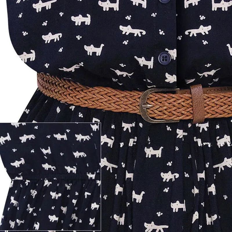 Dress Women Summer Manufacturer new cotton summer show thin sleeveless printed undertakes Dresses Casual Vestidos JUF0004