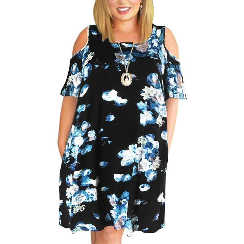 Dress for Woman Summer dress Loose plus size dresses off the shoulder women clothing - Jointcorp