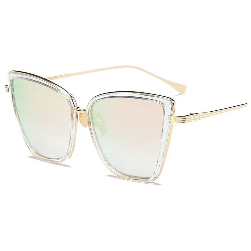 Sunglasses Women Vintage Metal Glasses For Women Mirror Retro Lunette De Soleil Femme UV400 - Jointcorp