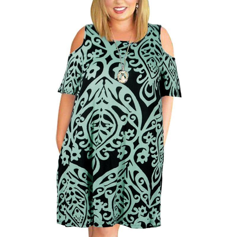 Dress for Woman Summer dress Loose plus size dresses off the shoulder women clothing