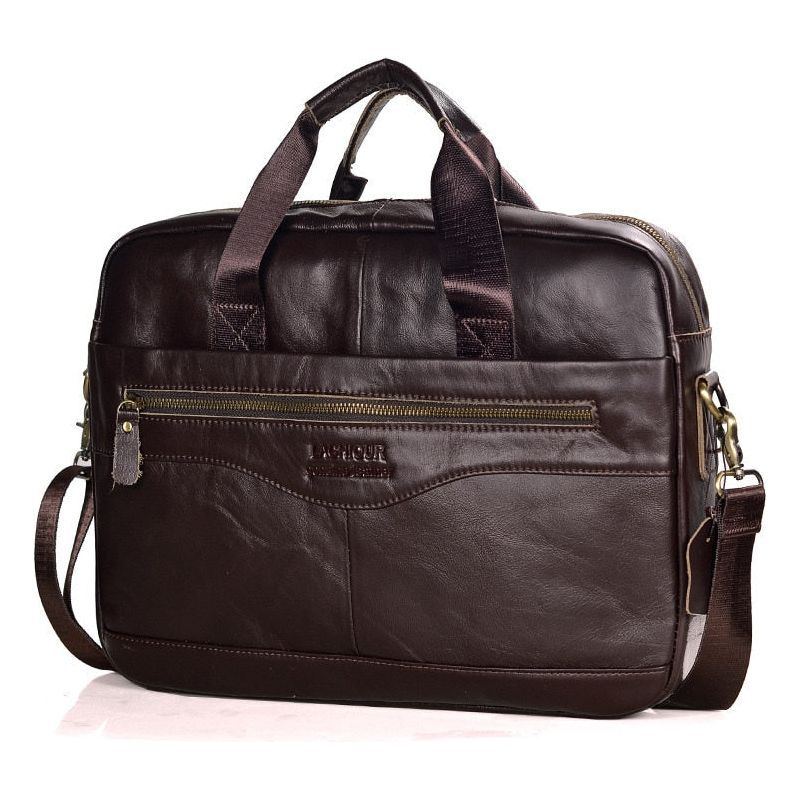 Handbags Casual Leather Laptop Bags Male Business Travel - Jointcorp