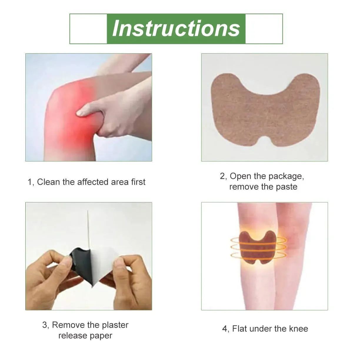 30/60pcs Knee joint Pain Plaster Chinese Wormwood Extract Sticker for Ache Arthritis Rheumatoid Relief Patch