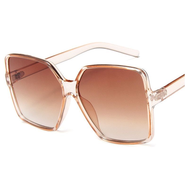 Higody Fashion Women Oversized Sunglasses Gradient Plastic Brand Designer Eyewear Female Sun Glasses UV400 Lentes De Sol Mujer - Jointcorp