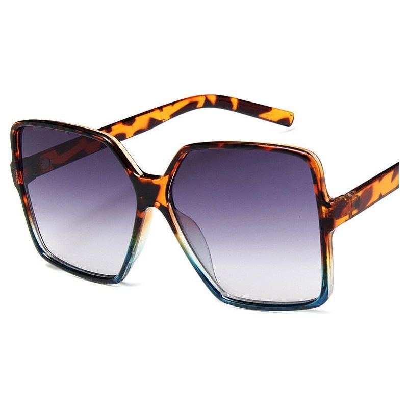 Higody Fashion Women Oversized Sunglasses Gradient Plastic Brand Designer Eyewear Female Sun Glasses UV400 Lentes De Sol Mujer - Jointcorp