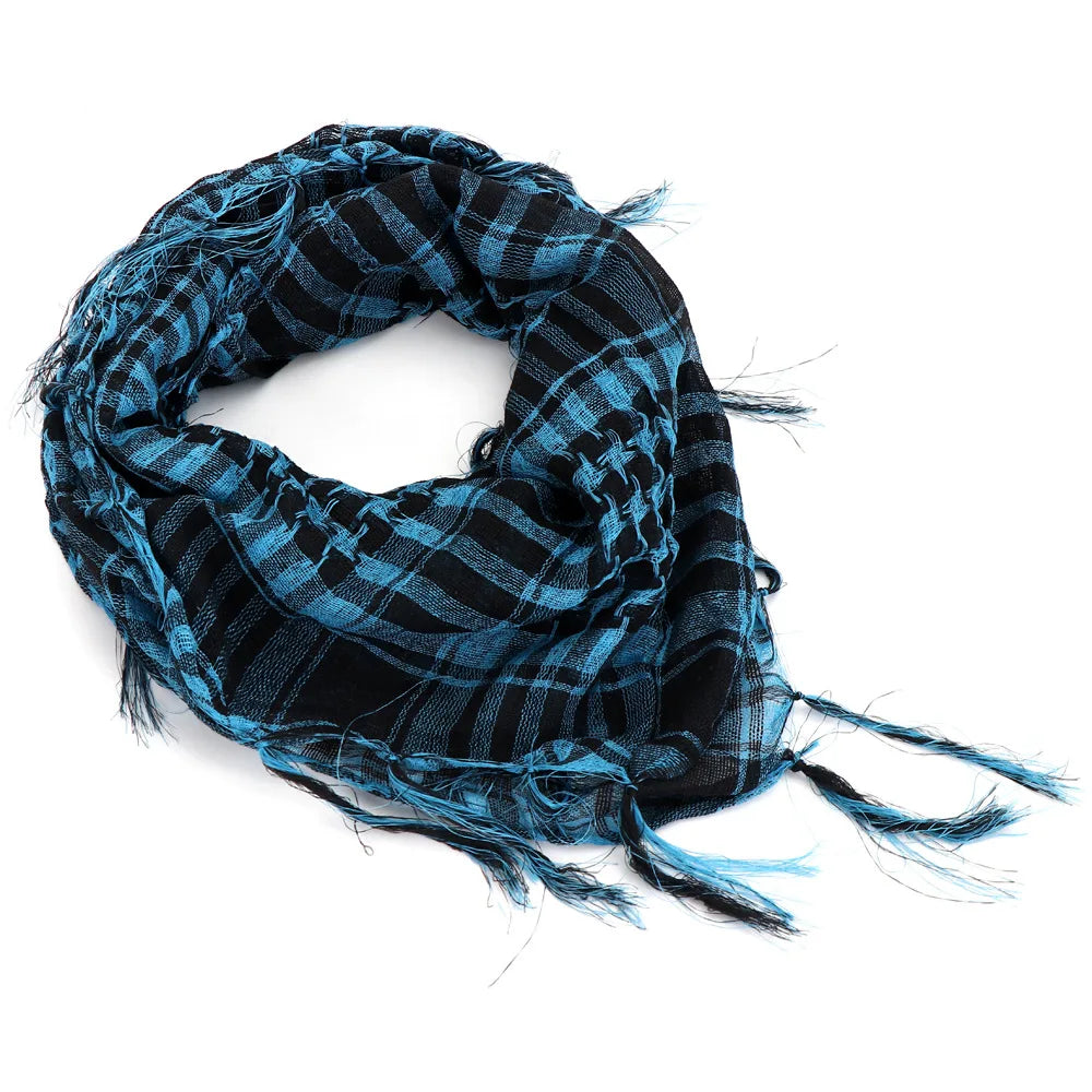 Military Tactical Scarf Camouflage Mesh Neck Scarf KeffIyeh Sniper Face Scarf Veil Shemagh Head Wrap for Outdoor Camping Hunting