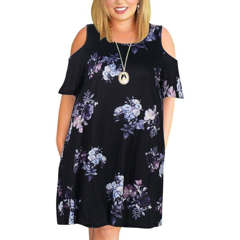 Dress for Woman Summer dress Loose plus size dresses off the shoulder women clothing - Jointcorp