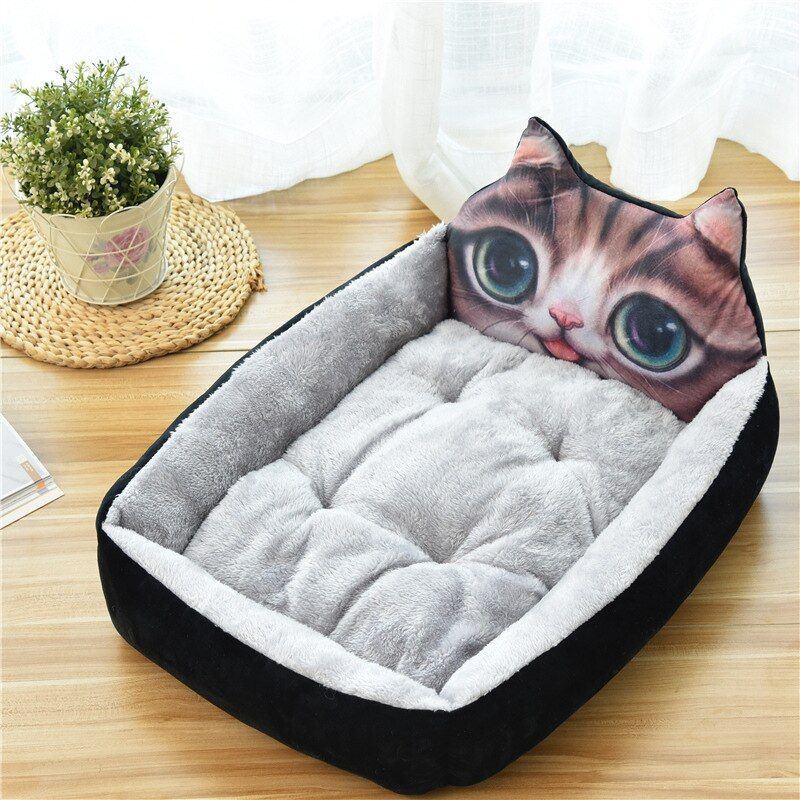 Rectangle Dog Bed Sleeping Bag Kennel Cat Puppy Sofa Bed Pet House Winter Warm Nest Soft Beds Portable for Pets Cats Basket - Jointcorp