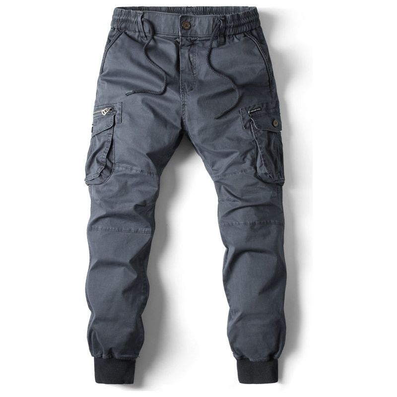 Pants Men Jogging Casual Pants Cotton Full Length Military Mens Streetwear - Jointcorp