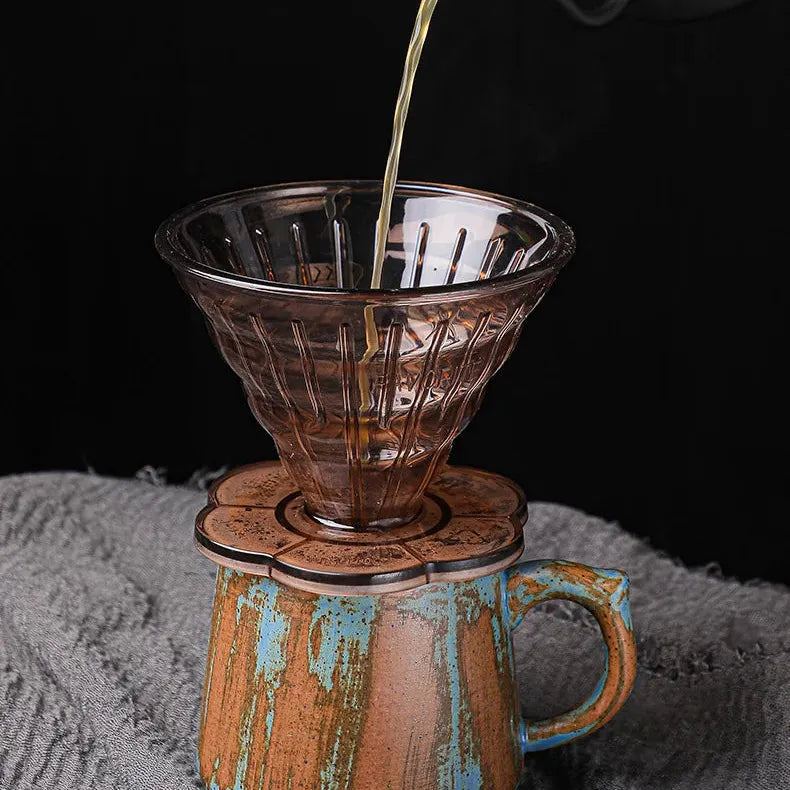 Painted Ceramic Coffee Mug Handmade Retro Tea Mug Japanese Coarse Pottery Coffee Cup Creative Household Water Cup